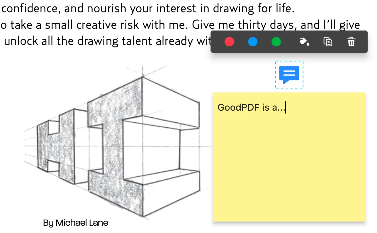 ملاحظات in GoodPDF