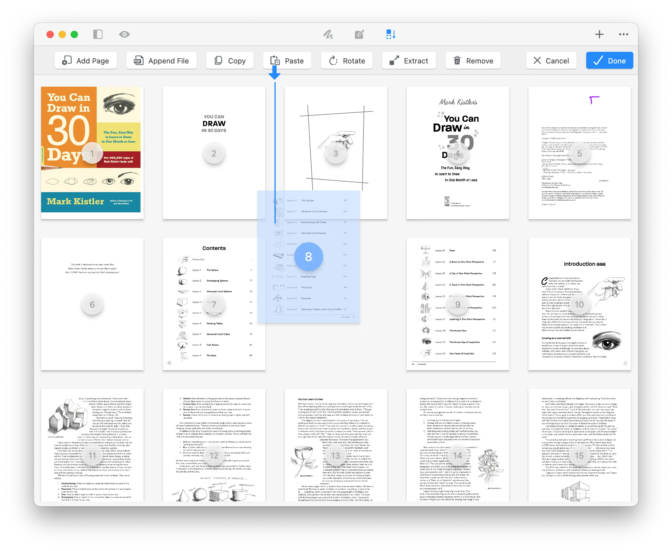 Organize PDF in GoodPDF for Mac