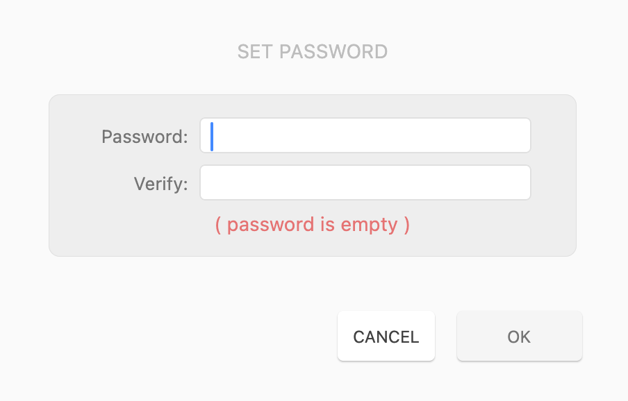 Set/Remove Password
